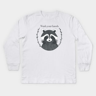 Wash your hands #2 Kids Long Sleeve T-Shirt